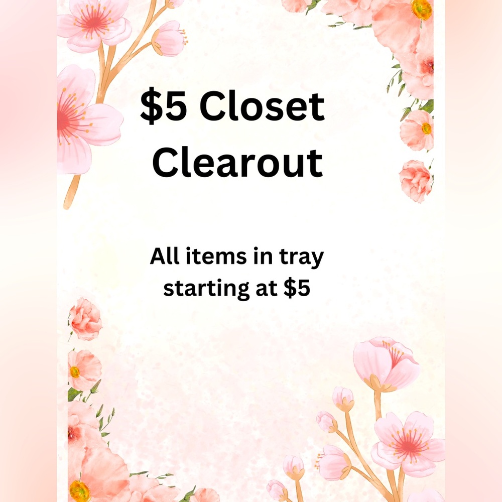 $5 Closet Clearout